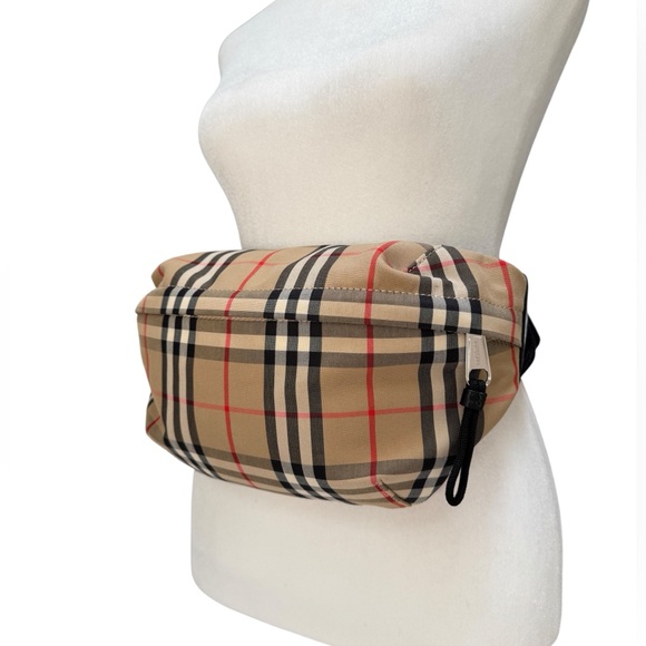 Burberry Sonny Check Canvas Belt Bum Bag - Picture 4 of 16